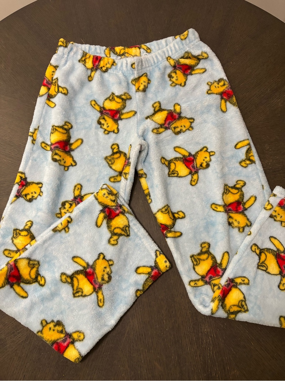 Disney Winnie the Pooh Light Blue & Yellow Fleece Pajama Pants